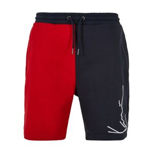 Urban Classics Nohavice  námornícka modrá / červená / biela