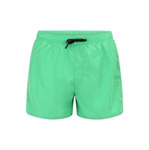 Karl Lagerfeld Plavecké šortky  neónovo zelená / čierna