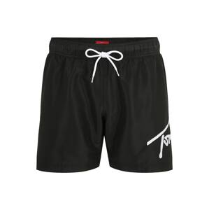 Tommy Hilfiger Swimwear Plus Plavecké šortky  čierna / biela