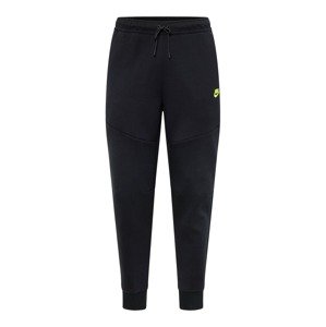 Nike Sportswear Nohavice  neónovo žltá / čierna