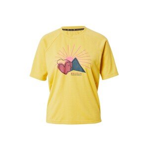 Maloja Funkčné tričko 'Dambel'  žltá / smaragdová / svetloružová / pastelovo červená