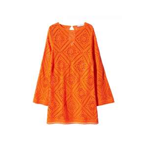 MANGO Pletené šaty 'MARTES'  oranžová