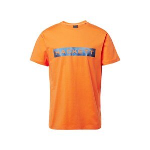 Hackett London Tričko  modrá / oranžová