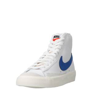 Nike Sportswear Členkové tenisky 'Blazer Mid 77'  kráľovská modrá / svetločervená / biela