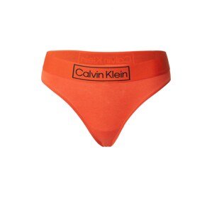 Calvin Klein Underwear Tangá  neónovo oranžová / čierna