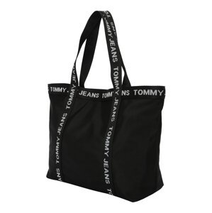 Tommy Jeans Shopper  svetlosivá / čierna