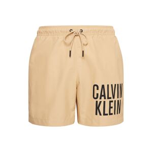 Calvin Klein Swimwear Plavecké šortky  hnedá / čierna