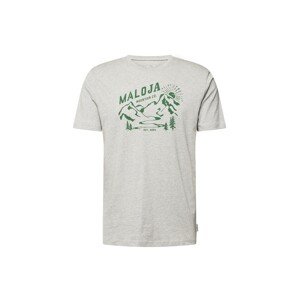 Maloja Funkčné tričko 'Korab'  sivá melírovaná / zelená
