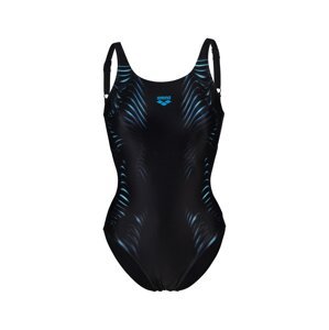 ARENA Športové jednodielne plavky 'IMPRINT'  tyrkysová / čierna