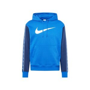 Nike Sportswear Mikina 'REPEAT'  indigo / nebesky modrá / biela
