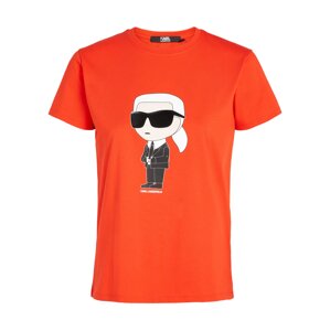 Karl Lagerfeld Tričko 'Ikonik 2.0'  krémová / červená / čierna / biela