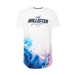 HOLLISTER Tričko  námornícka modrá / vodová / rosé / biela