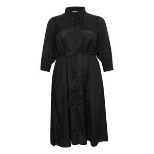 KAFFE CURVE Košeľové šaty 'Cemina'  čierna