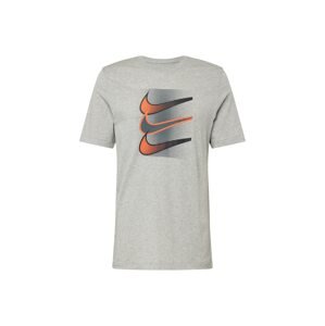 Nike Sportswear Tričko  antracitová / sivá melírovaná / jasne červená / čierna