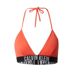 Calvin Klein Swimwear Bikinový top  červená / čierna / biela