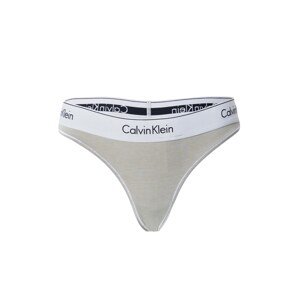 Calvin Klein Underwear Tangá  svetlosivá / kaki / čierna