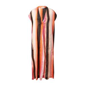 Masai Šaty  oranžová / marhuľová / svetloružová / čierna