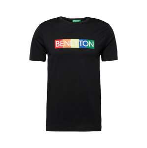 UNITED COLORS OF BENETTON Tričko  svetložltá / trávovo zelená / čierna / biela