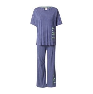 Lauren Ralph Lauren Pyžamo 'POLY'  námornícka modrá / mätová / biela