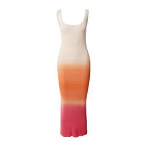 OBJECT Pletené šaty 'Iona'  oranžová / ružová / biela