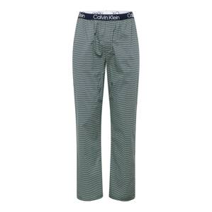 Calvin Klein Underwear Dlhé pyžamo  námornícka modrá / petrolejová / pastelovo zelená / biela