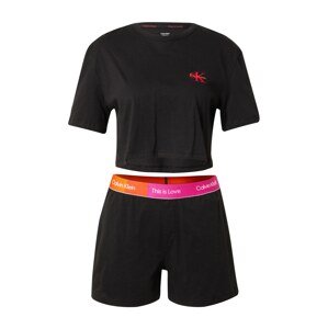 Calvin Klein Underwear Kraťasy  oranžová / ružová / čierna / biela