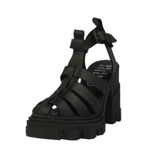 BRONX Remienkové sandále  čierna