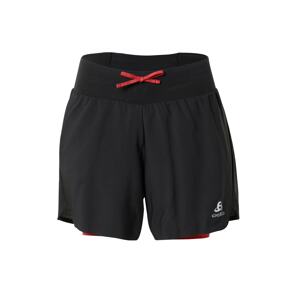 ODLO Športové nohavice 'X-Alp'  jasne červená / čierna / biela