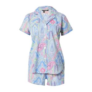 Lauren Ralph Lauren Pyžamo  modrá / svetlomodrá / ružová
