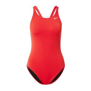 Nike Swim Športové jednodielne plavky  ohnivo červená / biela