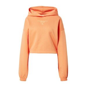 Calvin Klein Jeans Mikina  oranžová / marhuľová
