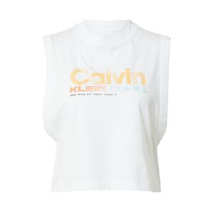 Calvin Klein Jeans Top  svetlomodrá / oranžová / tmavooranžová / biela