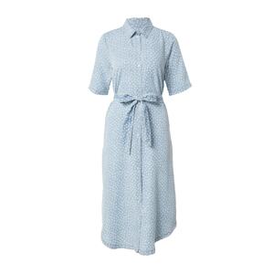 NÜMPH Košeľové šaty 'POULINA'  modrá denim / biela