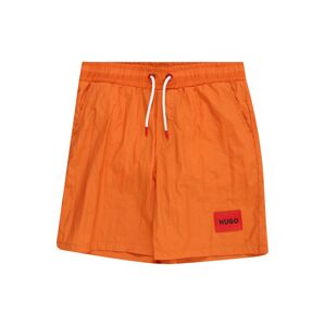 HUGO Plavecké šortky  oranžová / červená / čierna