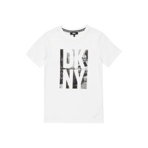 DKNY Tričko  antracitová / svetlosivá / biela