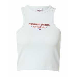 Tommy Jeans Top  modrá / pastelovo modrá / červená