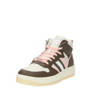 Tommy Jeans Členkové tenisky  hnedá / ružová / biela
