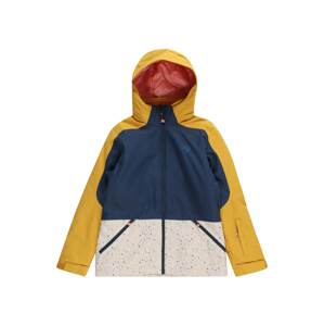 ZIENER Športová bunda 'AMELY'  svetlobéžová / námornícka modrá / zlatá / ružová