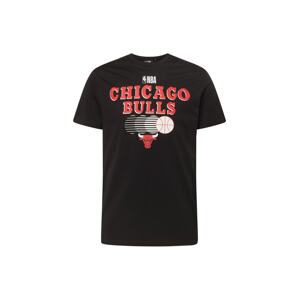 NEW ERA Tričko 'NBA Chicago Bulls'  červená / čierna / biela