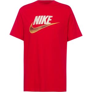 Nike Sportswear Tričko 'Futura'  karí / červená / burgundská / biela