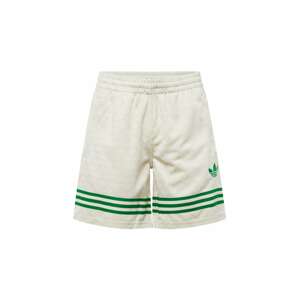 ADIDAS ORIGINALS Nohavice  krémová / zelená / biela
