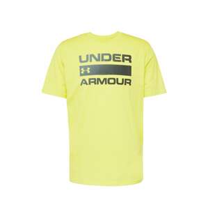 UNDER ARMOUR Funkčné tričko 'TEAM ISSUE'  žltá / čierna