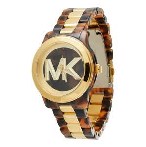 MICHAEL Michael Kors Analógové hodinky  hnedá / koňaková / zlatá