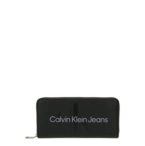 Calvin Klein Jeans Peňaženka  svetlosivá / čierna