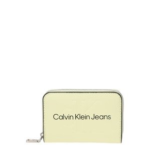 Calvin Klein Jeans Peňaženka  svetložltá / čierna