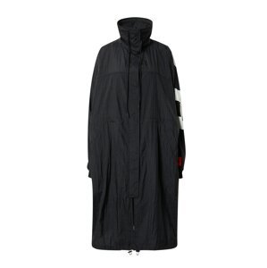 HUGO Prechodný kabát 'Felicia'  čierna / biela