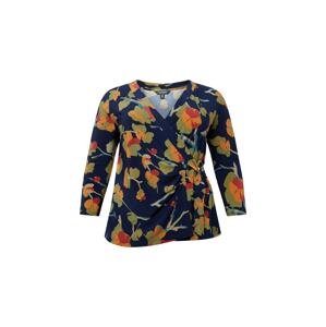 Lauren Ralph Lauren Plus Tričko 'JAINAB'  modrá / svetlomodrá / olivová / oranžová