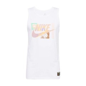 Nike Sportswear Tričko 'FESTIVAL'  sépiová / nefritová / svetlooranžová / biela