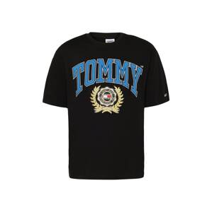 Tommy Jeans Tričko  modrá / svetložltá / čierna
