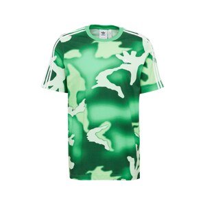 ADIDAS ORIGINALS Tričko 'Graphics Camo Allover Print'  zelená / svetlozelená / biela